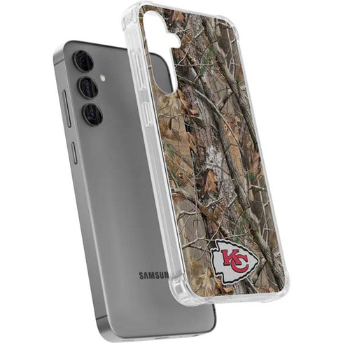NFL Kansas City Chiefs Realtree AP Camo Galaxy S24 Plus Clear Case