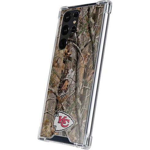 NFL Kansas City Chiefs Realtree AP Camo Galaxy S24 Ultra Clear Case