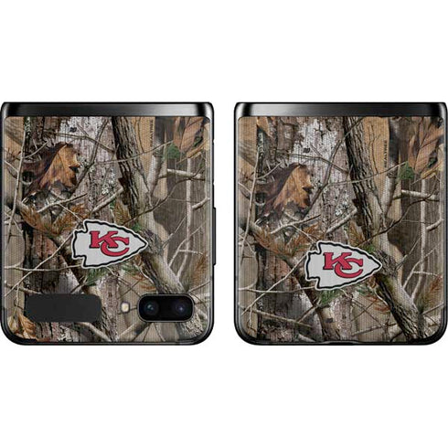 NFL Kansas City Chiefs Realtree AP Camo Galaxy Z Flip Skin