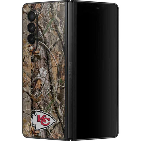 NFL Kansas City Chiefs Realtree AP Camo Galaxy Z Fold3 5G Skin