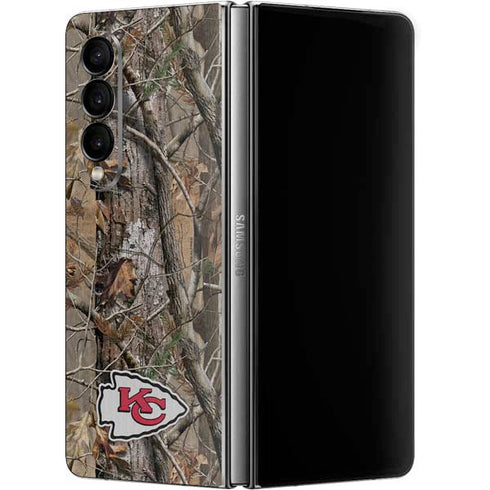 NFL Kansas City Chiefs Realtree AP Camo Galaxy Z Fold4 5G Skin