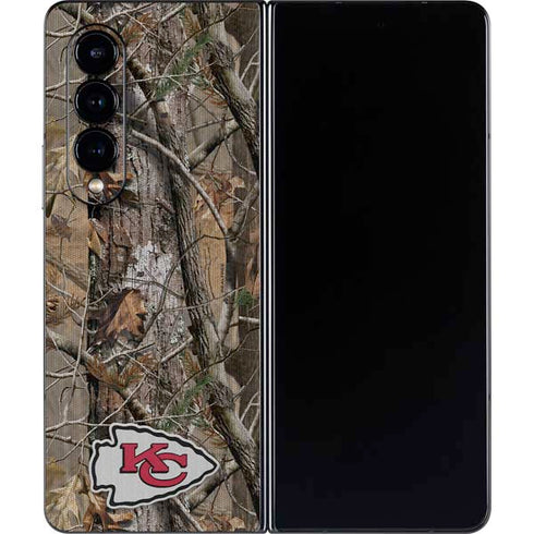 NFL Kansas City Chiefs Realtree AP Camo Galaxy Z Fold4 5G Skin