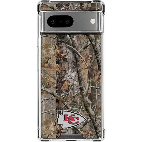 NFL Kansas City Chiefs Realtree AP Camo Google Pixel 8 Clear Case