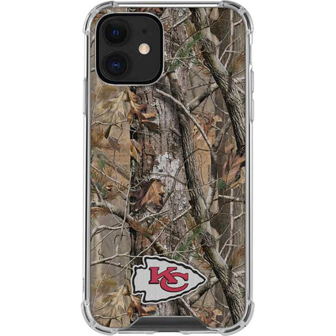 NFL Kansas City Chiefs Realtree AP Camo iPhone 12 Mini Clear Case