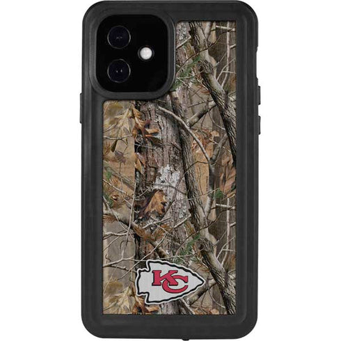 NFL Kansas City Chiefs Realtree AP Camo iPhone 12 Waterproof Case