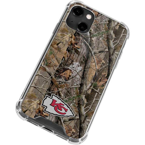NFL Kansas City Chiefs Realtree AP Camo iPhone 13 Clear Case