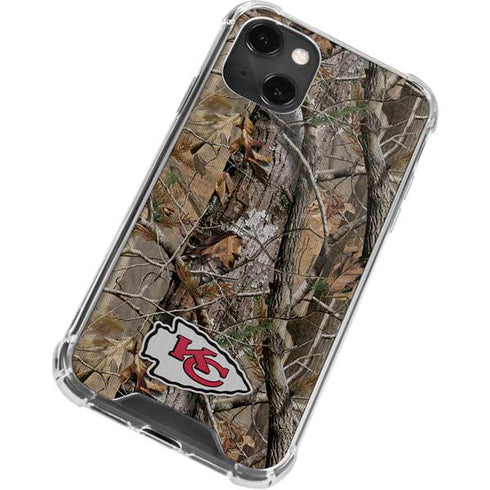 NFL Kansas City Chiefs Realtree AP Camo iPhone 13 Mini Clear Case
