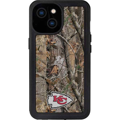 NFL Kansas City Chiefs Realtree AP Camo iPhone 13 Mini Waterproof Case