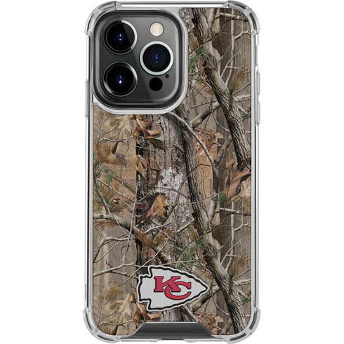 NFL Kansas City Chiefs Realtree AP Camo iPhone 13 Pro Clear Case