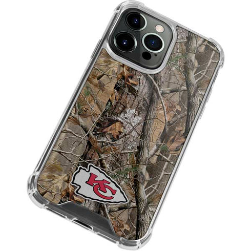 NFL Kansas City Chiefs Realtree AP Camo iPhone 13 Pro Clear Case