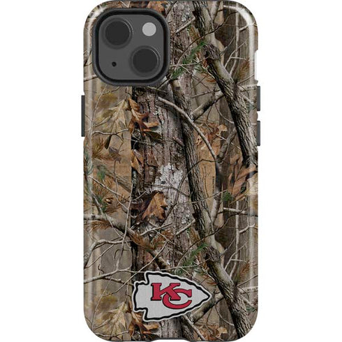 NFL Kansas City Chiefs Realtree AP Camo iPhone 15 Impact Case