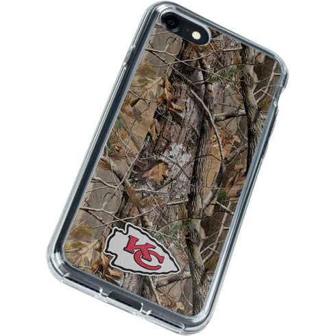 NFL Kansas City Chiefs Realtree AP Camo iPhone SE (2nd & 3rd Gen) Clear Case