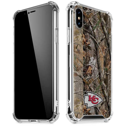 NFL Kansas City Chiefs Realtree AP Camo iPhone X/XS Clear Case