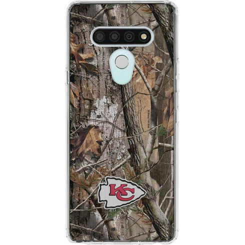 NFL Kansas City Chiefs Realtree AP Camo LG Stylo 6 Clear Case