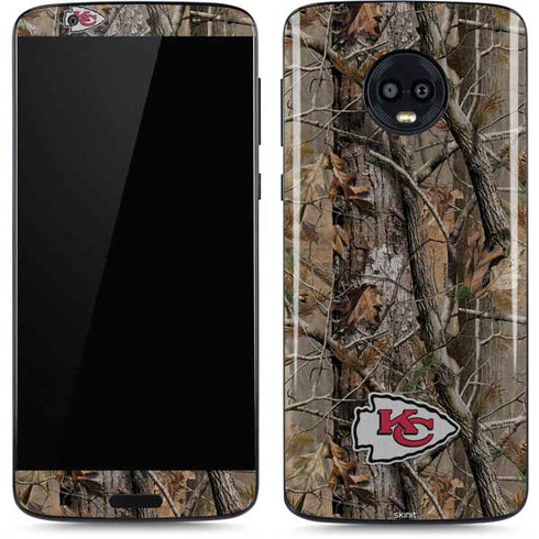 NFL Kansas City Chiefs Realtree AP Camo Moto G6 Skin