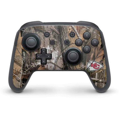 NFL Kansas City Chiefs Realtree AP Camo Nintendo Switch Pro Controller Skin