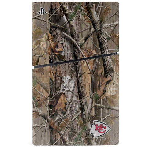 NFL Kansas City Chiefs Realtree AP Camo PS5 Slim Digital Edition Console Skin