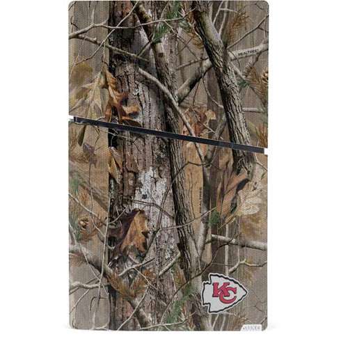 NFL Kansas City Chiefs Realtree AP Camo PS5 Slim Digital Edition Console Skin