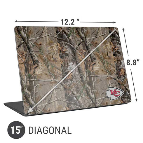 NFL Kansas City Chiefs Realtree AP Camo Universal Laptop 15in (12.2 x 8.8in) Skin