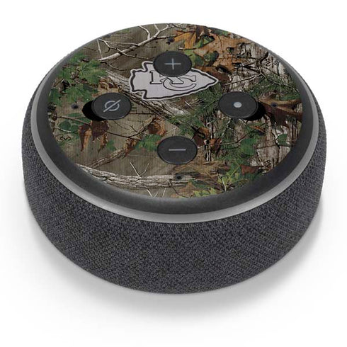 NFL Kansas City Chiefs Realtree Xtra Green Camo Amazon Echo Dot Skin