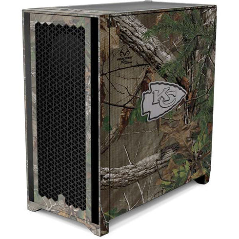 NFL Kansas City Chiefs Realtree Xtra Green Camo Corsair 4000D Tempered Glass Mid-Tower ATX Case Skin