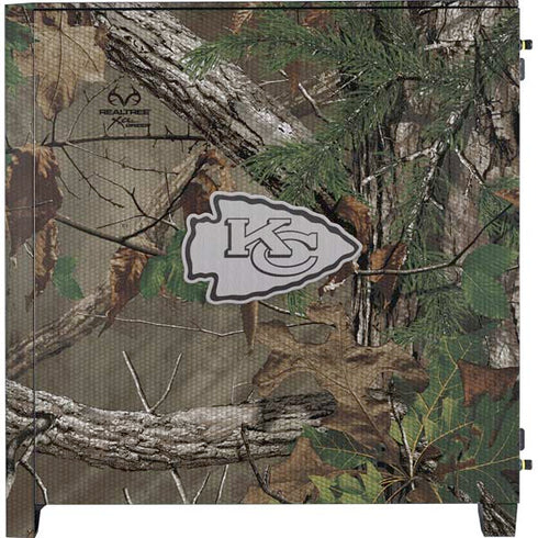 NFL Kansas City Chiefs Realtree Xtra Green Camo Corsair 4000D Tempered Glass Mid-Tower ATX Case Skin