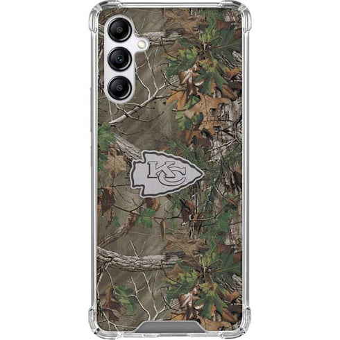 NFL Kansas City Chiefs Realtree Xtra Green Camo Galaxy A15 5G Clear Case