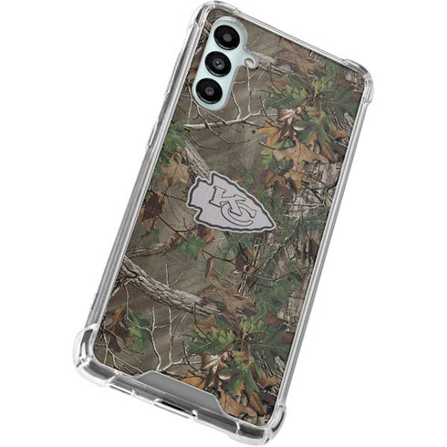 NFL Kansas City Chiefs Realtree Xtra Green Camo Galaxy A15 5G Clear Case