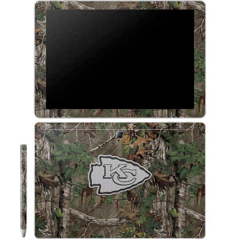 NFL Kansas City Chiefs Realtree Xtra Green Camo Galaxy Book 12in Skin