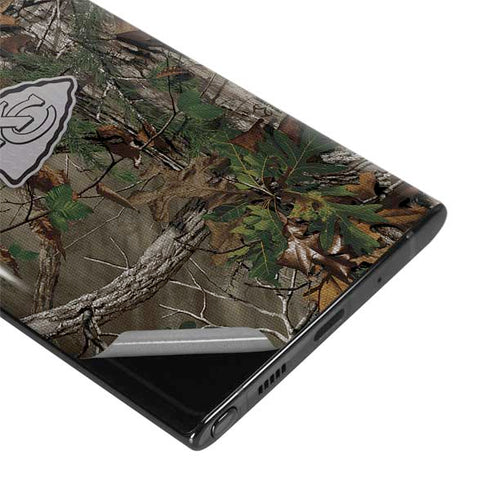 NFL Kansas City Chiefs Realtree Xtra Green Camo Galaxy Note 10 Plus Skin