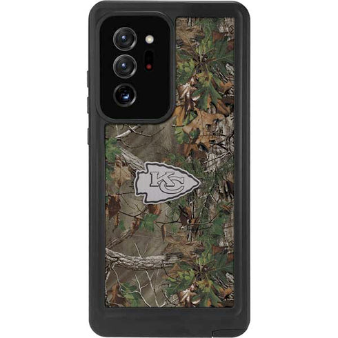 NFL Kansas City Chiefs Realtree Xtra Green Camo Galaxy Note20 Ultra 5G Waterproof Case