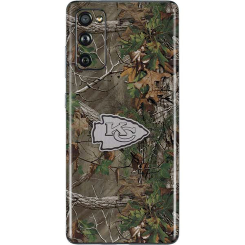NFL Kansas City Chiefs Realtree Xtra Green Camo Galaxy S20 Fan Edition Skin