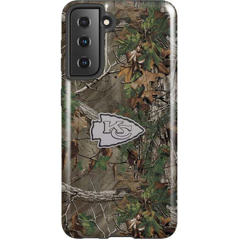 NFL Kansas City Chiefs Realtree Xtra Green Camo Galaxy S21 5G Pro Case