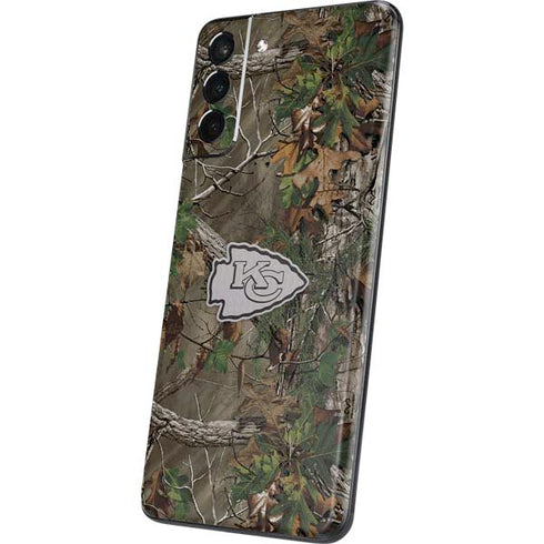 NFL Kansas City Chiefs Realtree Xtra Green Camo Galaxy S21 Plus 5G Skin