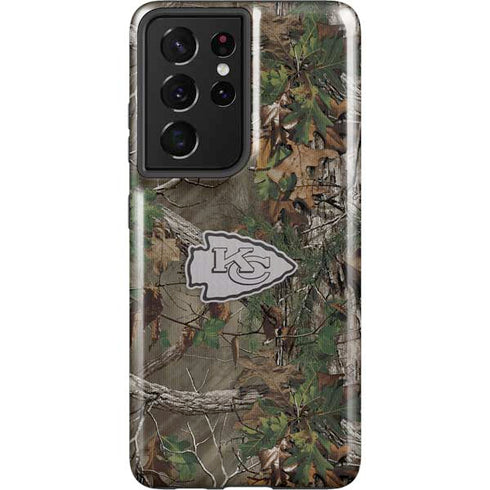 NFL Kansas City Chiefs Realtree Xtra Green Camo Galaxy S21 Ultra 5G Pro Case