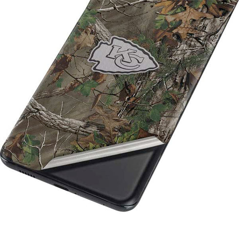 NFL Kansas City Chiefs Realtree Xtra Green Camo Galaxy S21 Ultra 5G Skin