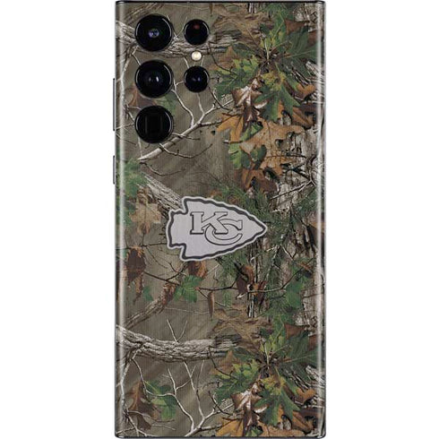 NFL Kansas City Chiefs Realtree Xtra Green Camo Galaxy S22 Ultra Skin
