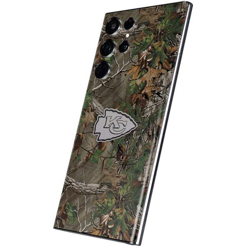 NFL Kansas City Chiefs Realtree Xtra Green Camo Galaxy S22 Ultra Skin