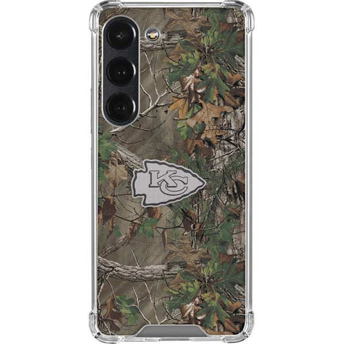 NFL Kansas City Chiefs Realtree Xtra Green Camo Galaxy S23 Clear Case