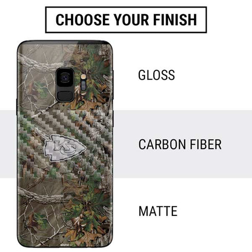 NFL Kansas City Chiefs Realtree Xtra Green Camo Galaxy S9 Skin
