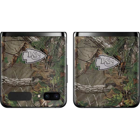 NFL Kansas City Chiefs Realtree Xtra Green Camo Galaxy Z Flip Skin