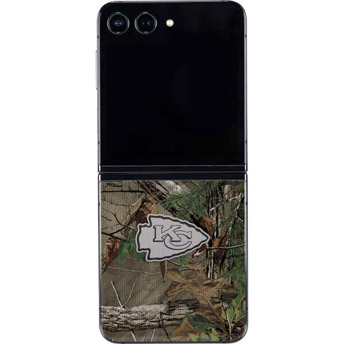 NFL Kansas City Chiefs Realtree Xtra Green Camo Galaxy Z Flip5 5G Skin