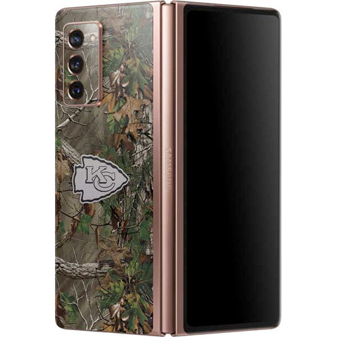 NFL Kansas City Chiefs Realtree Xtra Green Camo Galaxy Z Fold2 5G Skin