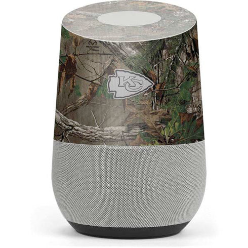 NFL Kansas City Chiefs Realtree Xtra Green Camo Google Home Skin