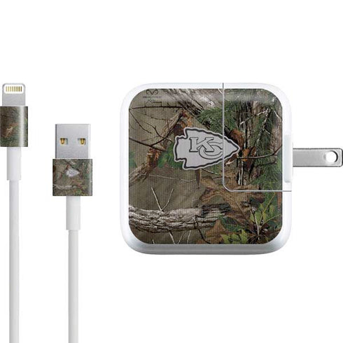 NFL Kansas City Chiefs Realtree Xtra Green Camo iPad Charger (10W USB) Skin