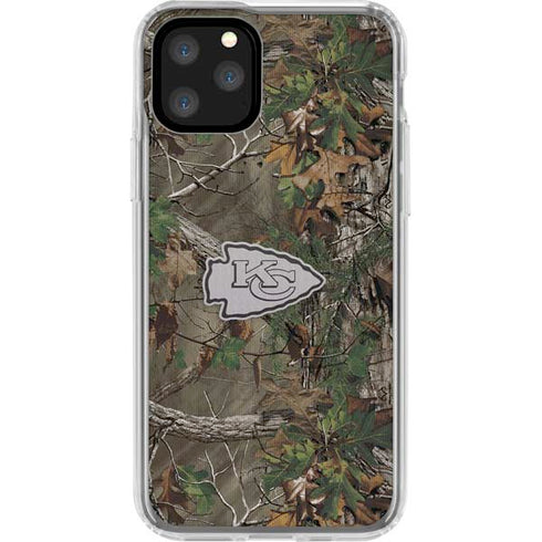 NFL Kansas City Chiefs Realtree Xtra Green Camo iPhone 11 Pro Clear Case