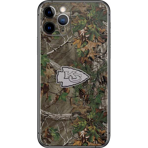 NFL Kansas City Chiefs Realtree Xtra Green Camo iPhone 11 Pro Skin