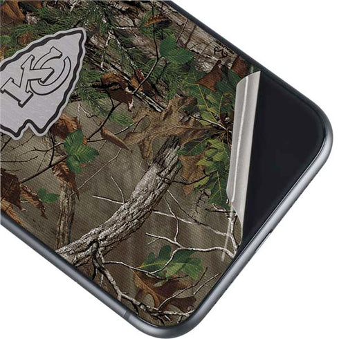 NFL Kansas City Chiefs Realtree Xtra Green Camo iPhone 11 Skin