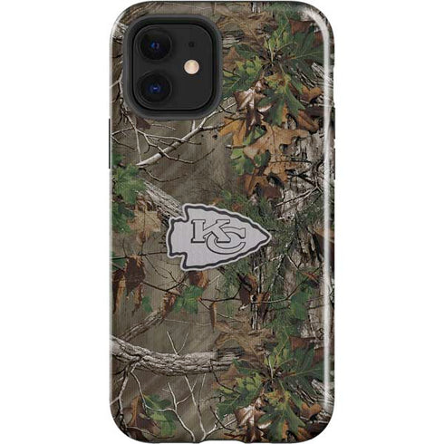 NFL Kansas City Chiefs Realtree Xtra Green Camo iPhone 12 Impact Case