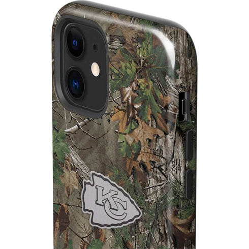NFL Kansas City Chiefs Realtree Xtra Green Camo iPhone 12 Impact Case